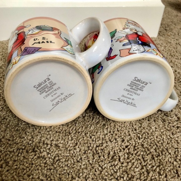 Sue Zipkin Christmas Fireplace Coffee Mug Set - Picture 8 of 9